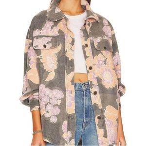 Free People floral shacket